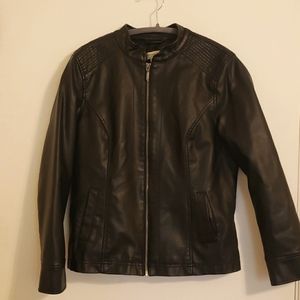 Leatherette jacket.  Christopher & Banks  sz P/S